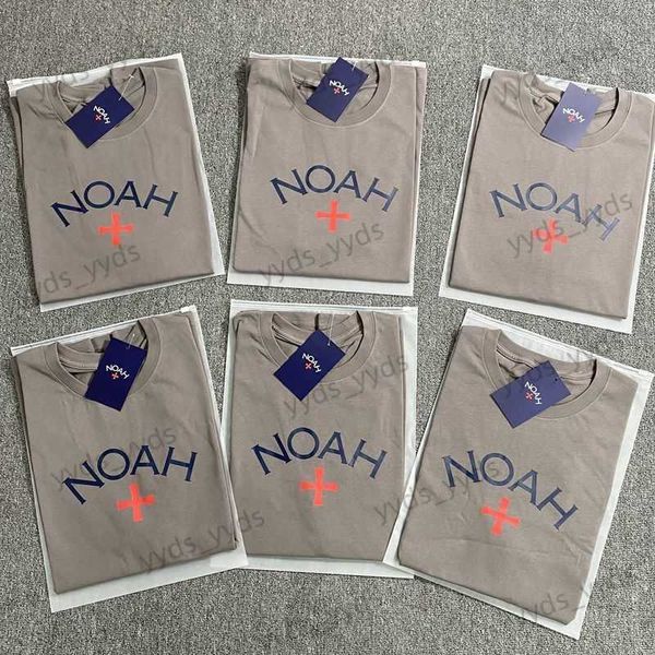 T-shirt da uomo NOAH NYC CORE Early Generation Antracite Grigio Croce Casual Loose Fit T-shirt in cotone a maniche corte Uomo T230327