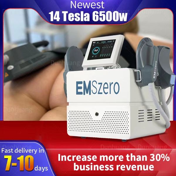 2023 New 14 Tesla 6500W NEO Body Slimming Muscle Stimulieren Muskelaufbau Hi-emt Body-Sculpt Fat DLS-Emslim Machine Emszero