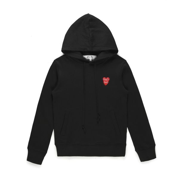 Designer Mens Hoodies Com des Garcons Play Black Sweatshirt CDG Red Heart Hoodie size X3220