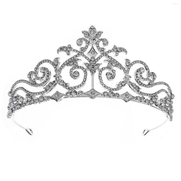 Copricapo Adulto Principessa Corona Copricapo Accessori per capelli a semicerchio con strass per ballo in maschera Banchetto Cosplay SAL99