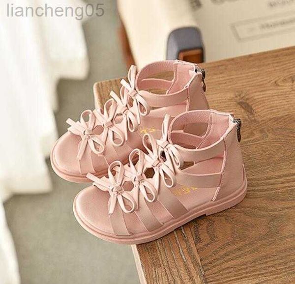 Sandalen Heißer Verkauf Sommermode Römische Stiefel High-Top Mädchen Sandalen Kinder Gladiator Sandalen Kleinkind Kind Sandalen Mädchen Hochwertige Schuhe W0327