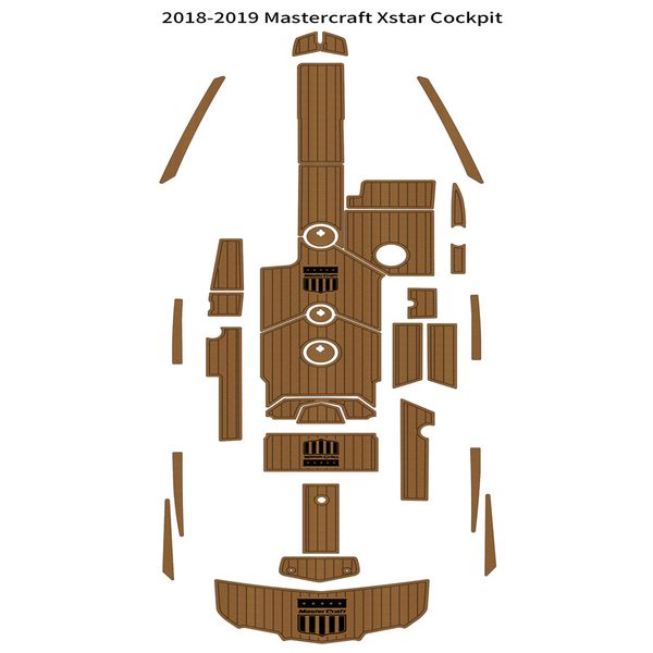 2018-2019 Mastercraft x Star Swim Platform Cockpit Pad Boat Eva Teak Floor Tape