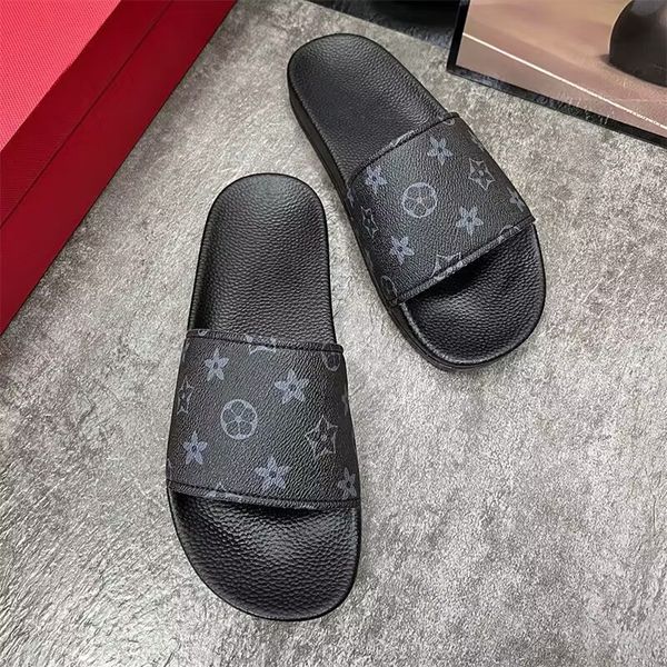 Chinelos de verão Moda masculina Novo de alta qualidade Lazer ao ar livre Antiderrapante Desodorização Resistente ao desgaste Sola macia Sandálias de praia tamanho 38-45