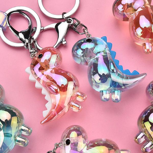 Keychains Fashion acrílico dinossauro boneca Keychain Charme de animal fofo Chains -chave criativas de carros pingentes de carros para homens keychainkeychai