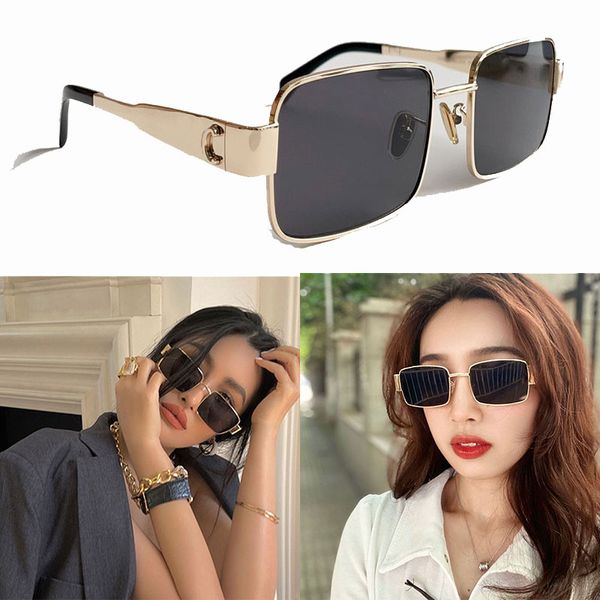Occhiali da sole Arc de Triomphe per donna montatura in metallo placcato qualità di lusso CL40237 montatura per occhiali da sole in edizione limitata