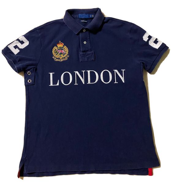 Großhandel neue LONDON City Edition Polos Kurzarm Hochwertige 100 % Baumwolle Herren Sticktechnik Mode Lässiges T-Shirt S-5XL