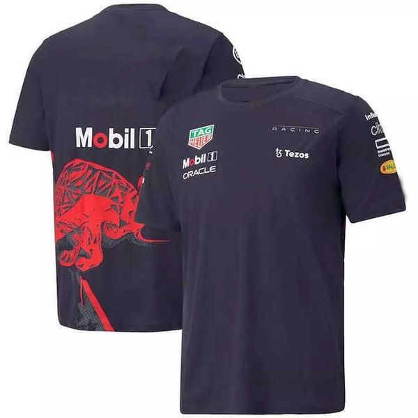 T-Shirt fai-da-te Summer New Red F1 Driver Campione del mondo 2023 Fan Max Traspirante Formula One Racing Bulls Y2303