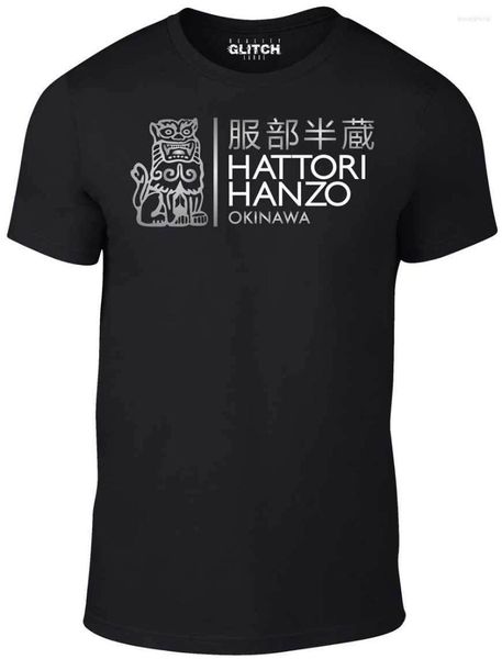 Herren-T-Shirts Hattori Hanzo T-Shirt – Inspiriert von Kill Bill Film Lustiges Hemd Samurai-Schwert Hochwertiges Herren-O-Ausschnitt-T-Shirt