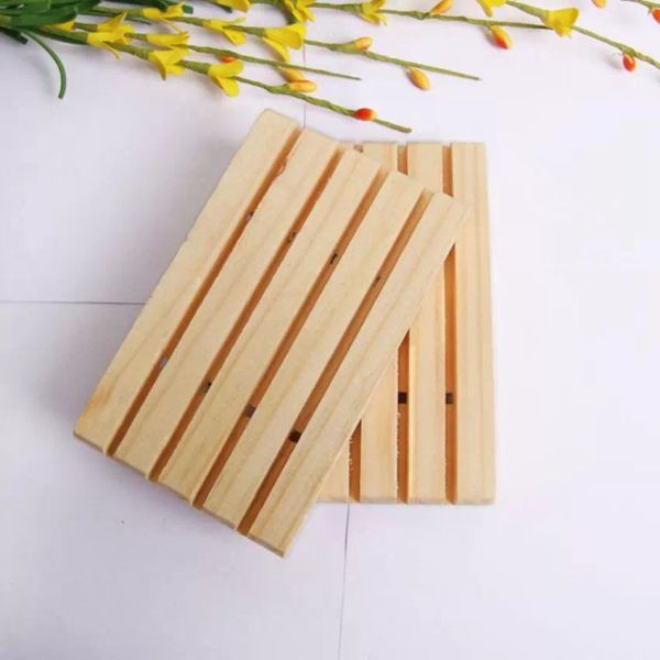 Handmade Wood Soap Solder Pine Bandey Banheiro Soobatization Factory Outlet de fábrica