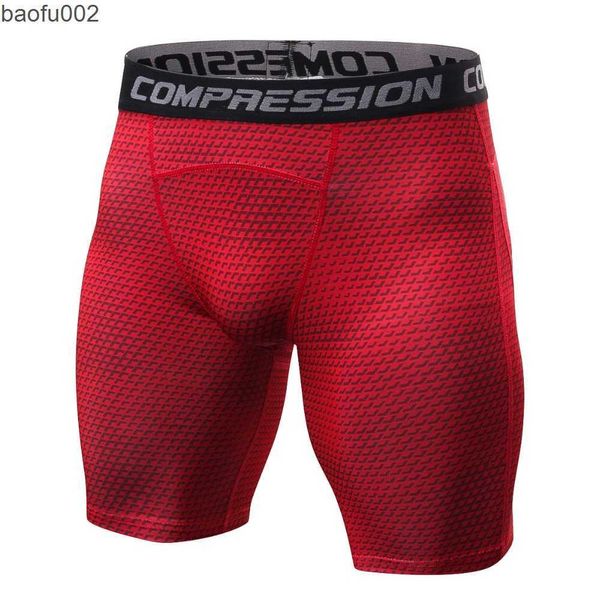 Shorts masculinos 2018 Novo estilo respirável shorts de compressão masculina mma de fitness de forma de fitness skin apertado comouflage calças curtas w0327