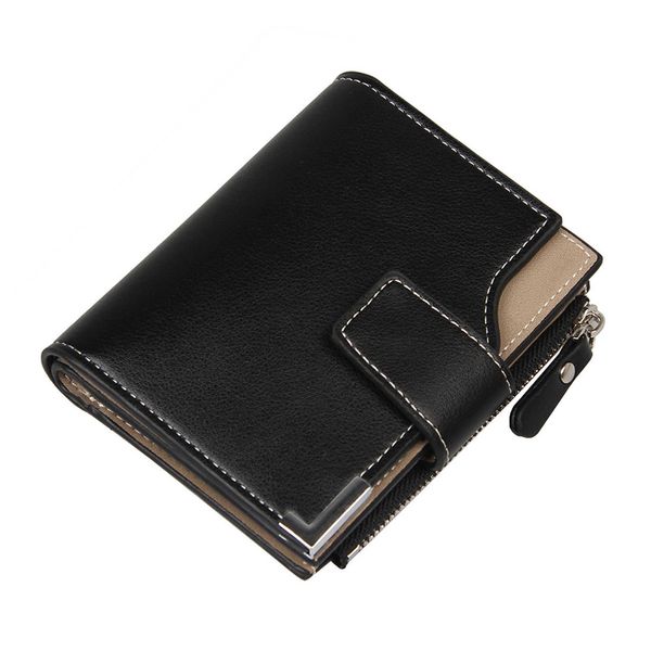 Wallets mini estilo japonês de estilo masculino Id Dinheiro CLIP DE CLIP DE Multi-camada Design de três vezes para presente de aniversário G230327