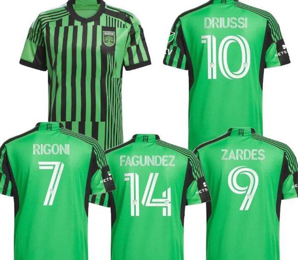 23-24 Austin Soccer Jerseys Thai Kingcaps местный интернет-магазин 2 Djitte 7 Driussi 8 Ring 10 Cecilio 14 Fagundez 37 Urutti Football Wear Оптовая популярность