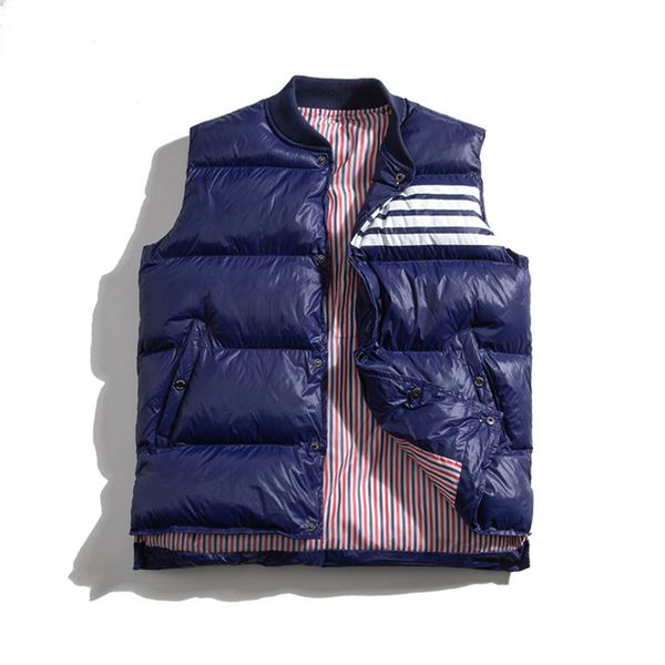 2023 Vestes masculinos de alta qualidade de alta qualidade Tide Autumn Winter Colet Jacket com mangas de mangas homens casuais giletes macho à prova de vento macho M-3xl