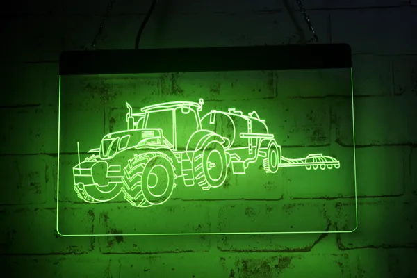 LD8116 LED-Streifenlichterschild Traktor 3D-Gravur Kostenloses Design Großhandel Einzelhandel