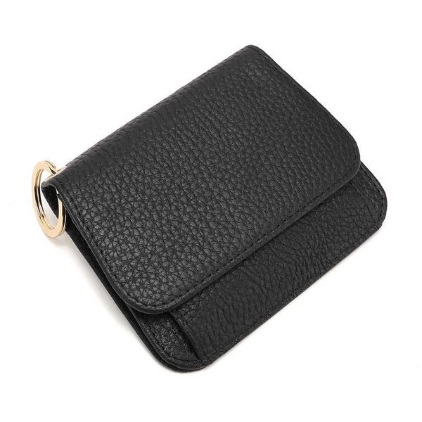 Brieftaschen Frauen Brieftasche Echtes Leder Luxus weibliche Münzgeld Geldbörse Designerin kleine Damen Brieftaschen Schlüsselringkarte Haltertaschen G230327
