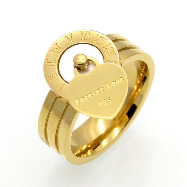 Band Rings New Fashion Fine Fine Jewelry Resina e Shell Brand Roman Numbers Rings Rings Bridal Wedding Noivage Ring For Women Gift Jewelry G230327