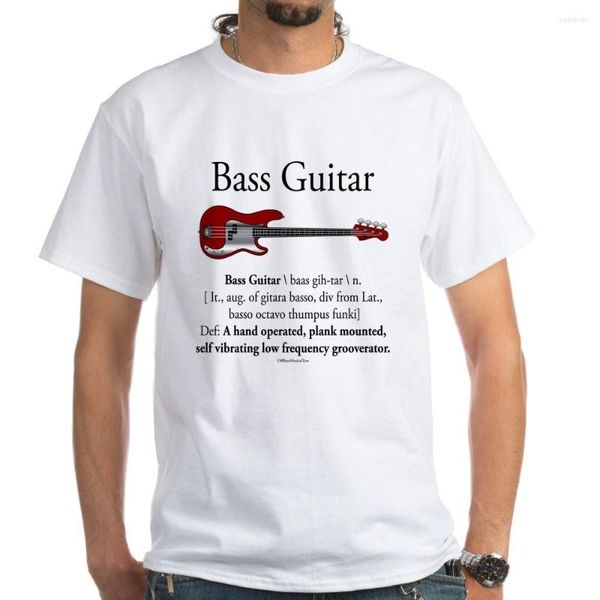 Erkek Tişörtleri Bas gitar LFG Işık T-Shirt Band