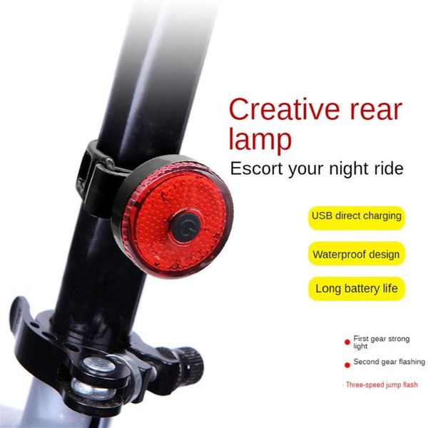Fahrrad Lichter UP Rücklicht Rücklicht Fahrrad Licht Wasserdicht Reiten Hinten Led USB Aufladbare Berg Radfahren