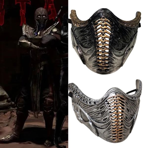 Maschere per feste Mortal Kombat Noob Saibot Cosplay Maschera in resina Maschere per casco Festa di Halloween Costume di carnevale Puntelli 230327