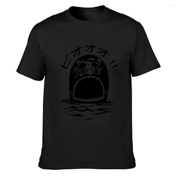 Herren T-Shirts The Lonely Whale Shirt Bedruckt Niedlicher Einzigartiger Trend Sommerstil O-Ausschnitt T-Shirt Humor
