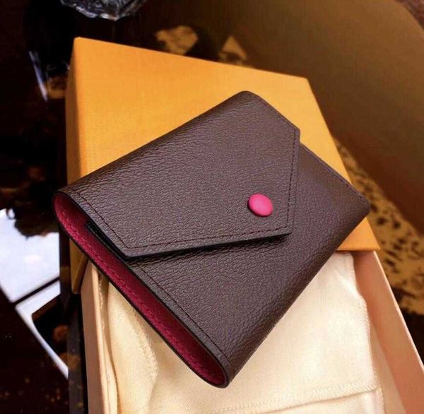 Wallets Hot Classic Luxury Design Fashion Ladies Victorine Wallet Short Multi Function Card Titular Portátil Coin Purse Pocketbook G230327