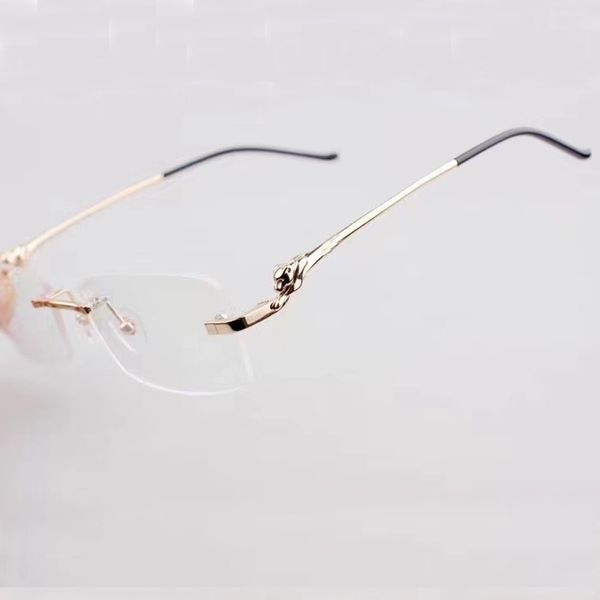 Óculos de pantera de pantera de moda de moda clear oculares designer de luxo estilista elegante carter carter novos óculos transparentes moldura de óculos de óculos