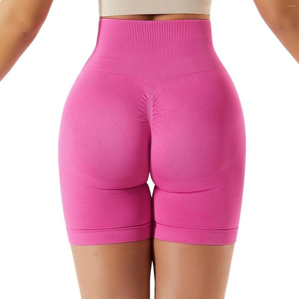 Pantaloncini da donna Fitness da donna Yoga Vita alta Morbido spandex Equitazione Danza Pallavolo Sollevamento dell'anca