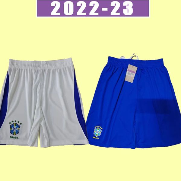 2022 shorts de futebol Camiseta de futbol brasils 2023 calças de futebol NEYMAR JR VINI SILVA versão fans brasil 22 23 maillot de foot PELE casa fora