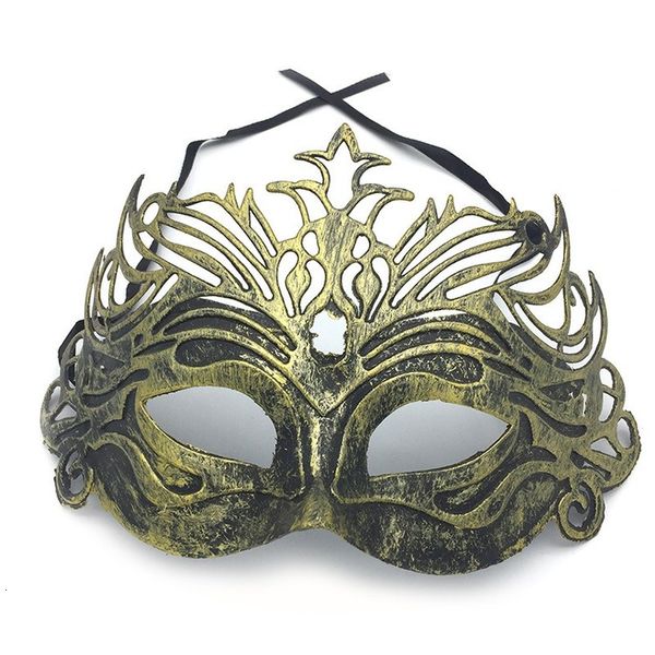Máscaras de festa 10pcs retro máscaras carnaval baile veneziano dourado máscara meias máscaras de vestido sofisticado de festa de fantasia Acessório de figurino Páscoa 230327