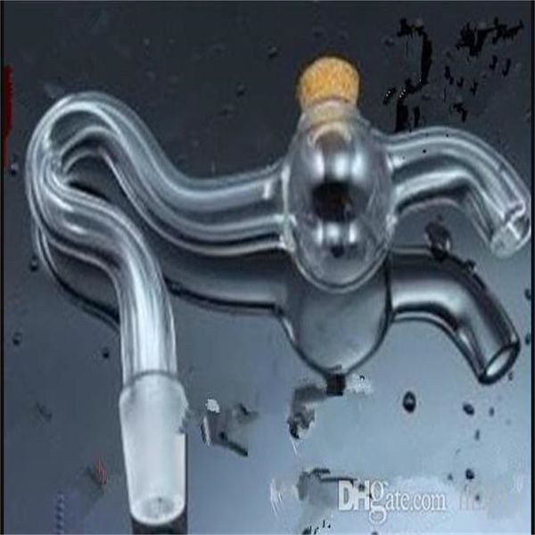Bongas de vidro de vidro de rolhas de cortiça cachimbos tubos de água tubos de água equipamentos de tubo de vidro equipamentos de óleo