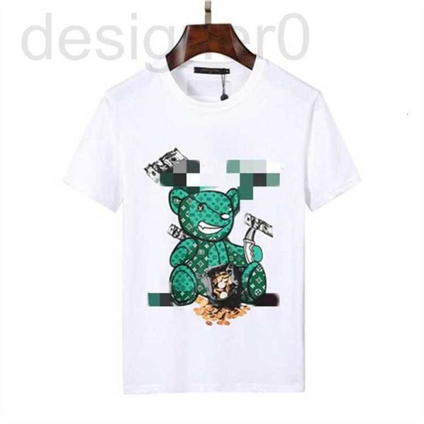 Herren T-Shirts beliebt 2023 Paris Fashion Week Designer Herren T-Shirts mehrfarbig lässig bedruckt hochwertiges Panda-Hip-Hop-Muster Paar neue Größe M-XXXL G33 1L2F