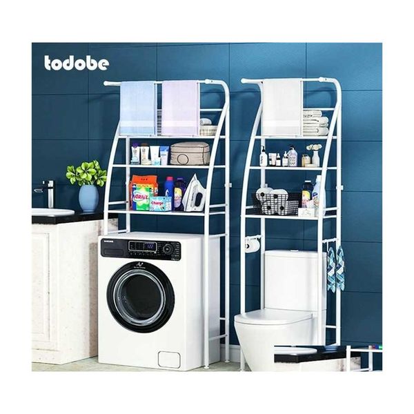 Lagerhalter Racks Edelstahl über dem Rack Badezimmer Toilettenschrank Küche Waschen Hine Platzsparende Regal Organizer Holde DHPF8