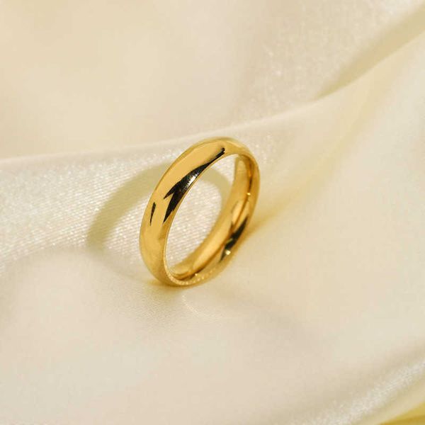 Anéis de banda são anéis vintage de aço inoxidável de alto aço para mulheres de presente para mulheres acessórios emo itens por atacado Jóias de peito de ouro G230327