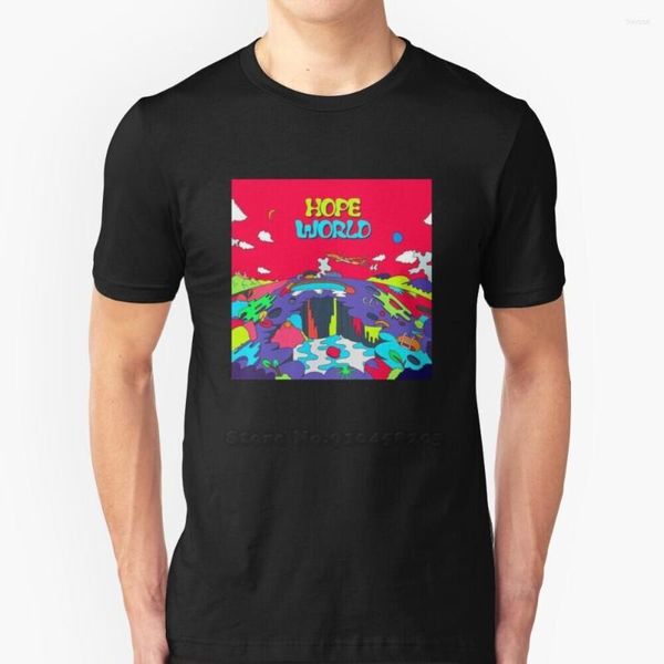 Мужские рубашки T Hope World Shirt Summer Fashion Casual Cottle Round Neck Hixtape K Jhope Hoseok Jungkook Taehyung