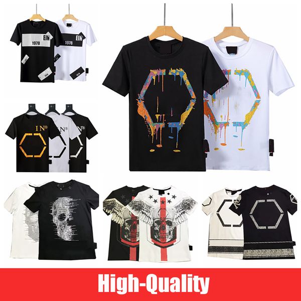 Nova Moda Peito bordado Men T shirt Manga Curta Casual pp tshirt Hipster Fractal Pattern tees Cool Tops Frete grátis Wolf Skull