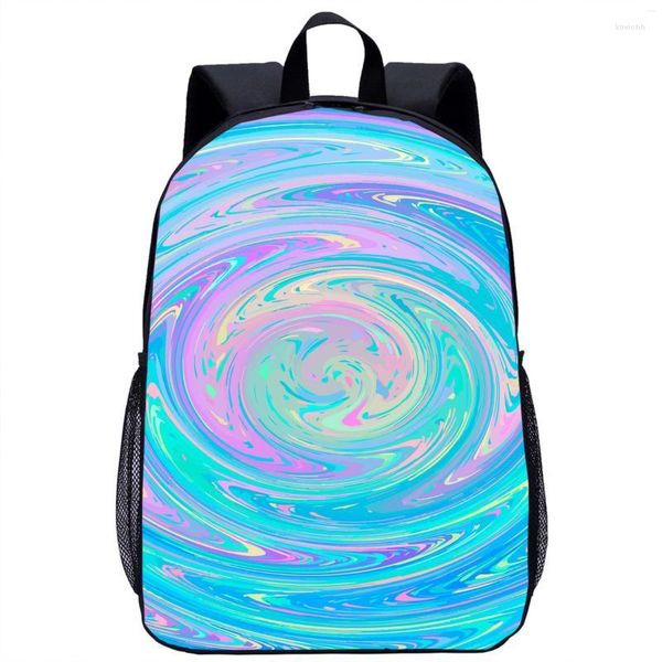 Schultaschen, bunter Hintergrund, Rucksack für Mädchen und Jungen, modisch, cool, 3D-Druck, Teenager, Reise, Laptoptasche, 17 Zoll, Kinderschultasche