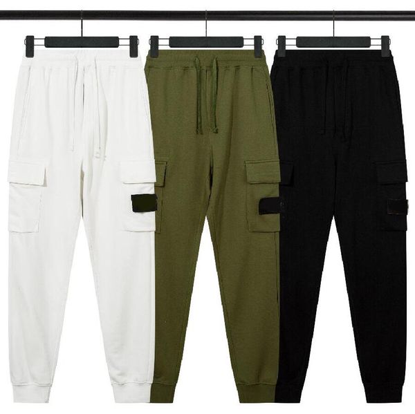 Pantaloni da uomo firmati Hip Hop Patch distintive moda Pantaloni da pista da uomo con lettere Pantaloni da jogging ricamati Pantaloni cargo multitasche Pantaloni sportivi 3 colori