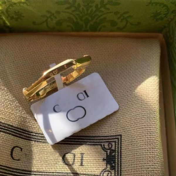 Anello di design di lusso per donna, uomo, moda, marchio di tendenza, anelli in oro rosa, coppia, argento sterling, nuovo stile, regalo di festa, alta qualità personalizzata