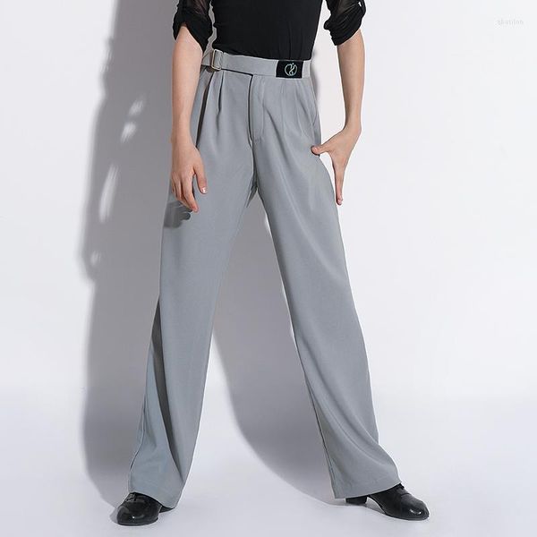 Stage Wear Fashion Boys Latin Dance Pants Masculino Profissional Troushers Finas Roupas de Summer Ballroom Roupos DN8928