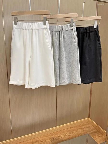 Pantaloncini da donna Catena di perline in metallo da donna Pantaloni larghi elastici in vita Pantaloni a gamba larga casual Estate