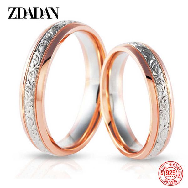Кольцо из стерлингового серебра 925 пробы Zdadananillo, женские золотые серьги, розовые ювелирные изделия для помолвки, подарок Z0327