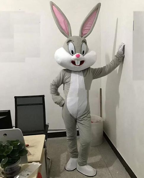 Venda Actory Sale Profissional Páscoa Bunny Mascot Trajes de coelho e insetos Bunny Bunny Adult Mascot Festume Party Ad Dress Dress