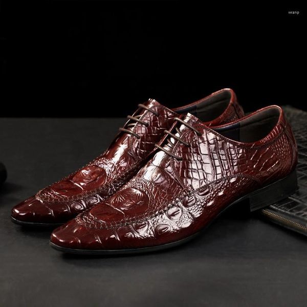 Sapatos masculinos moda formal vestido de verão couro genuíno oxford para homens vestir casamento brogues escritório rendas até masculino ing 's