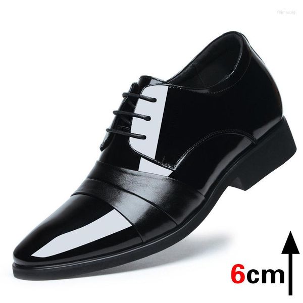 Vestido tênis 8 cm homem de casamento shoe 6 couro de couro