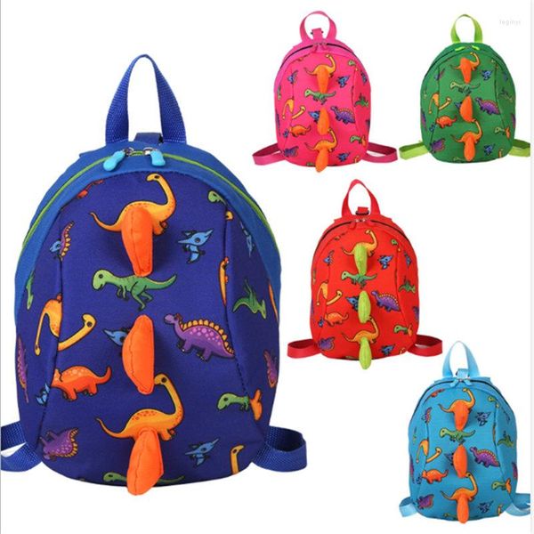 Backpack Cartoon Dinosaur Anti-Perd Children School School for Boys Girls Crianças Presentes Kawaii Bag de material escolar fofo