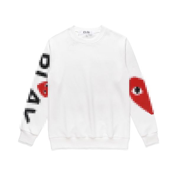 Дизайнерские мужские толстовины Com des Garcons Whothirt Play Cdg Arm MultiHearts White Pellover Whothirts Brand xl New