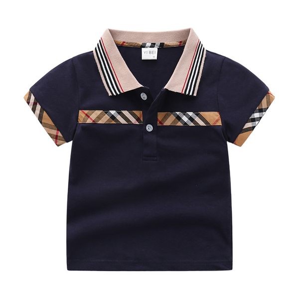 Estate Neonati Abbigliamento Polo Camicia a maniche corte T-shirt Moda Bambino Bambini Camicie sportive Abiti per bambini piccoli 1-6 anni