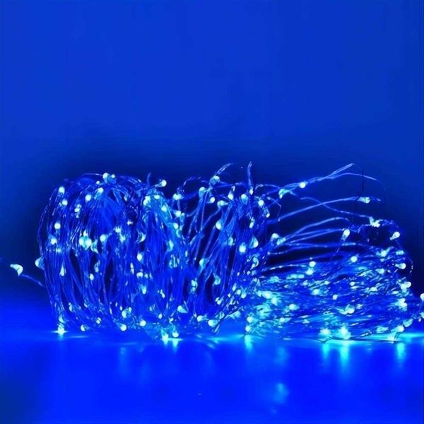 Dekoration LED-Strings Lampe Kupferdraht Solarleuchten 10 20 m IP65 wasserdicht Lichterkette 8 Modi Outdoor für Garten Weihnachten Hochzeit Party