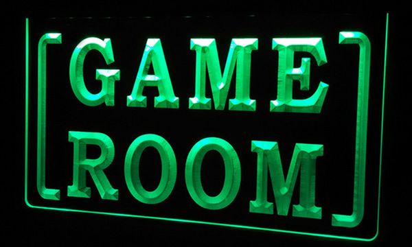 LS0149 LED -Strip -Leuchten Schild Game Room 3D Gravur kostenloser Design Großhandel Einzelhandel