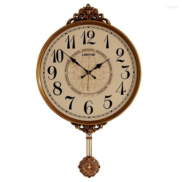 Orologi da parete Silenzioso Grande orologio Vintage 3d Pendolo Home Decor Oclock Shabby Chic Hidden Stash Watch Meccanismo Reloj Room